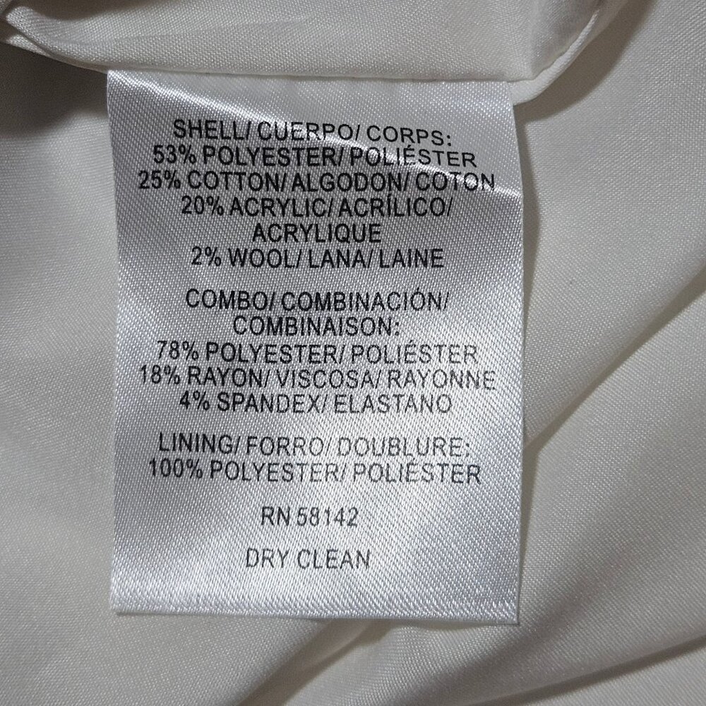 Gal Meets Glam Women Tweed A-Line Dress Ivory 8 Quiet Luxury Easter Cottagecore - Picture 15 of 16